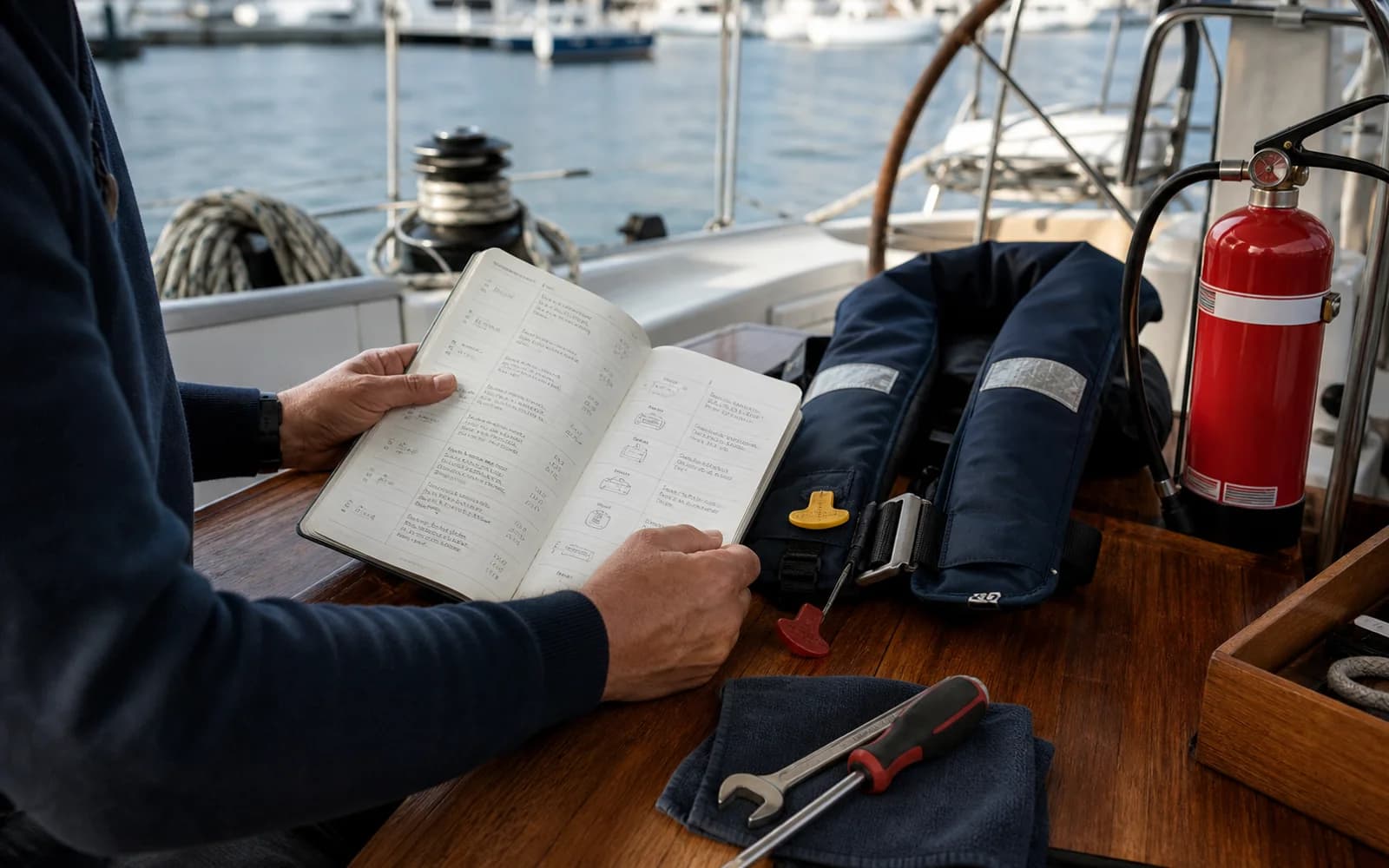 Journal chronologique de contrôles consulté près du matériel de sécurité